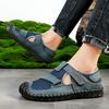 2025 Summer Beach Shoes New Men's Casual Shoes Large Size Breathable Sandals Men's Daily Mesh Shoes Men