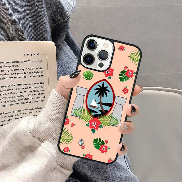 Guam Flag Phone Case Cover for iPhone 16 15 SE2020 13 14 11 12 Mini Pro Max 6 7 8 Plus  coque fundas Shell