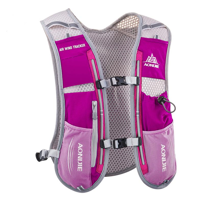 AONIJIE Trail Running Backpack, Outdoor Sports Hydration Pack, Waterproof Cycling Bag, 5L Capacity, Purple