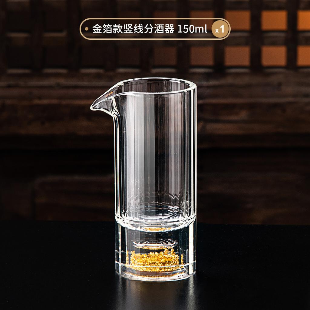 Bamboo Joint White Wine Cup With Vertical Stripes Wine Decanter Strong Liquor Cup Single Mouth Cup Crystal Glass Small Wine Cup