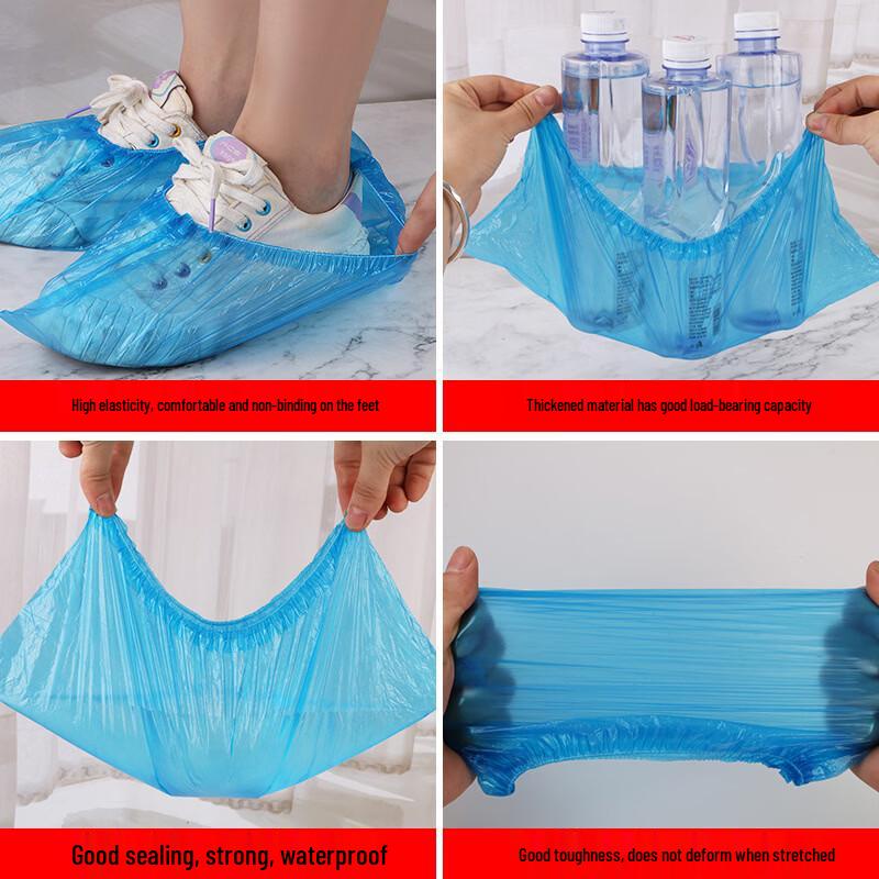 FKIV Disposable Thickened PE Plastic Shoe Covers