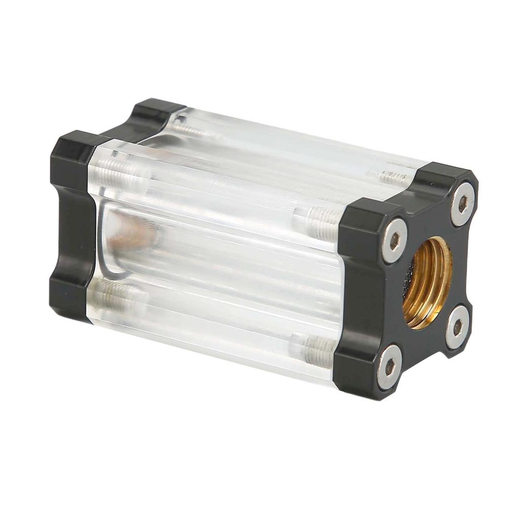 Water Cooling System Filter 40 Mesh Single Sided Filter Computer Water Cooling System Brass Acrylic G1 4 Thread Liquid