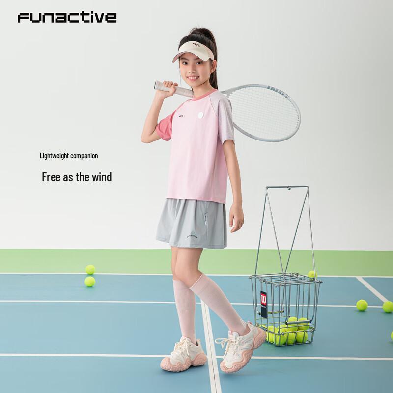 FUN ACTIVE Girls Quick-Dry Raglan Sleeve T-Shirt 150