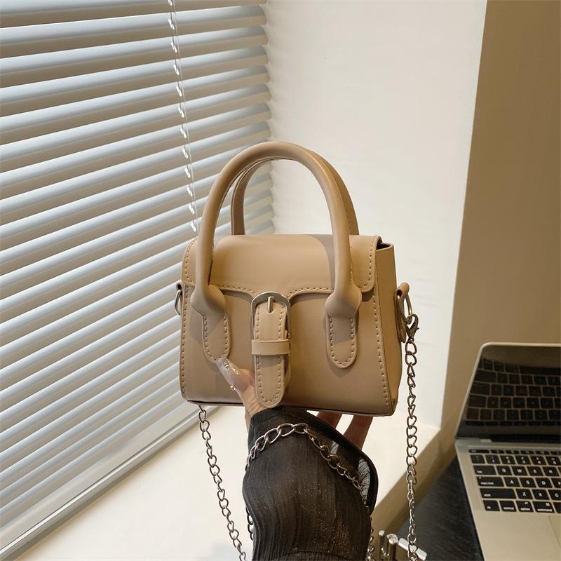 Hand carry mini square bag women's autumn new fashion shoulder messenger bag niche casual women's bag
