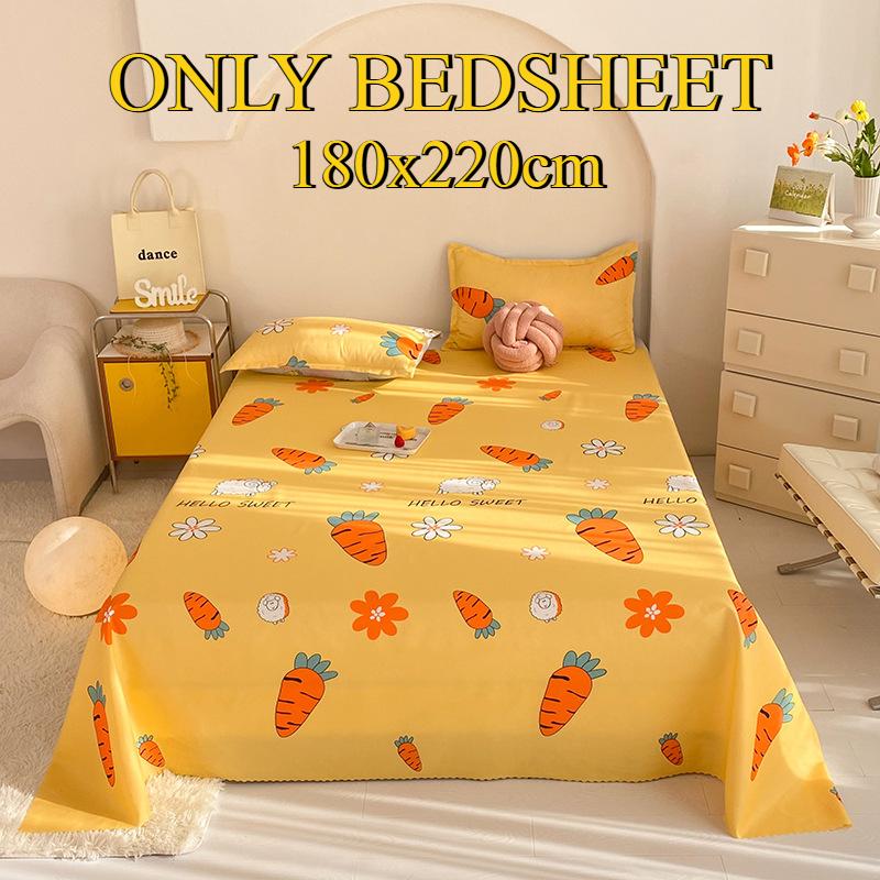 Bettlaken Hautfreundlich Gebürstet Verdickt Doppel Einzelbett Mehrspezifikationslaken für Alle Jahreszeiten