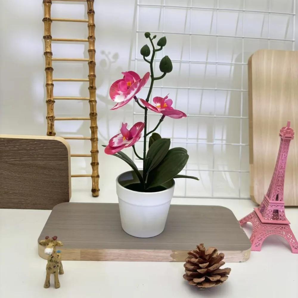 Creative 26cm Simulated  Orchid DIY Gifts Artificial Flower Bonsai Faux Flowers for Home Wedding Decor