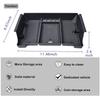 For   2024 2025 Toyota Tundra Center Console Organizer Tray Armrest Storage Box Interior Car Storage Tray Accessories