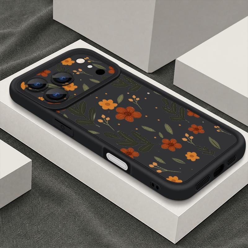 Retro Tropical Leaf Flower Case For iPhone 18 Pro Max Shockproof Bumper Soft Silicone Cover For iPhone 17 16 15 14 13 Pro Max 17E