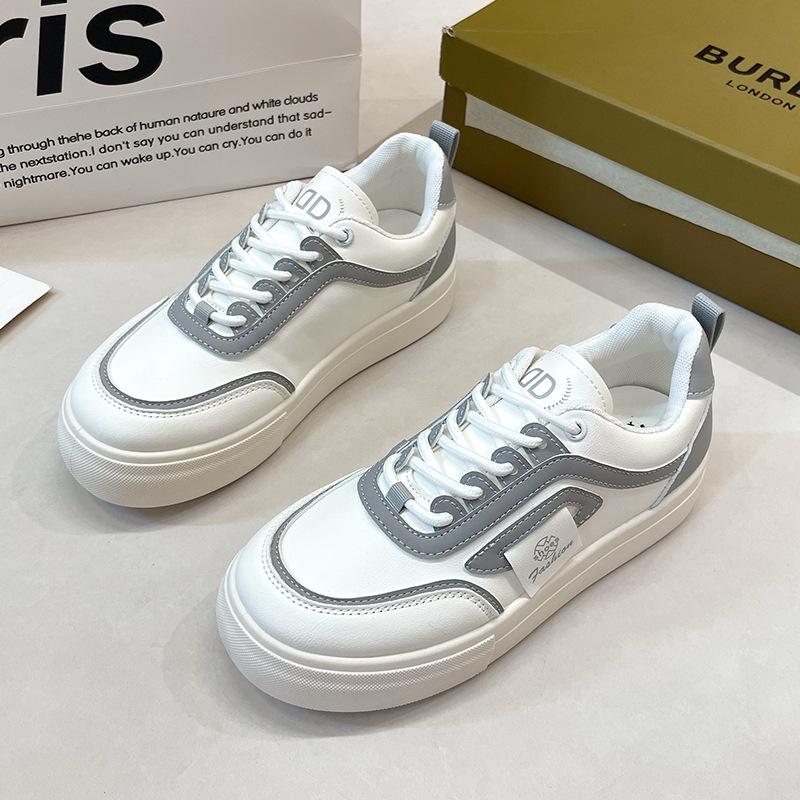Little White Shoes Women's Versatile 2024 Spring New Student Board Shoes Soft Sole Non-slip Sports Casual Shoes Korean Version Flat Shoes