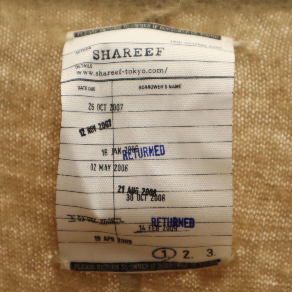 SHAREEF Gemaakt in Japan Angora Blend Trui met lange mouwen 1 Beige gebreid Heren Gebruikt