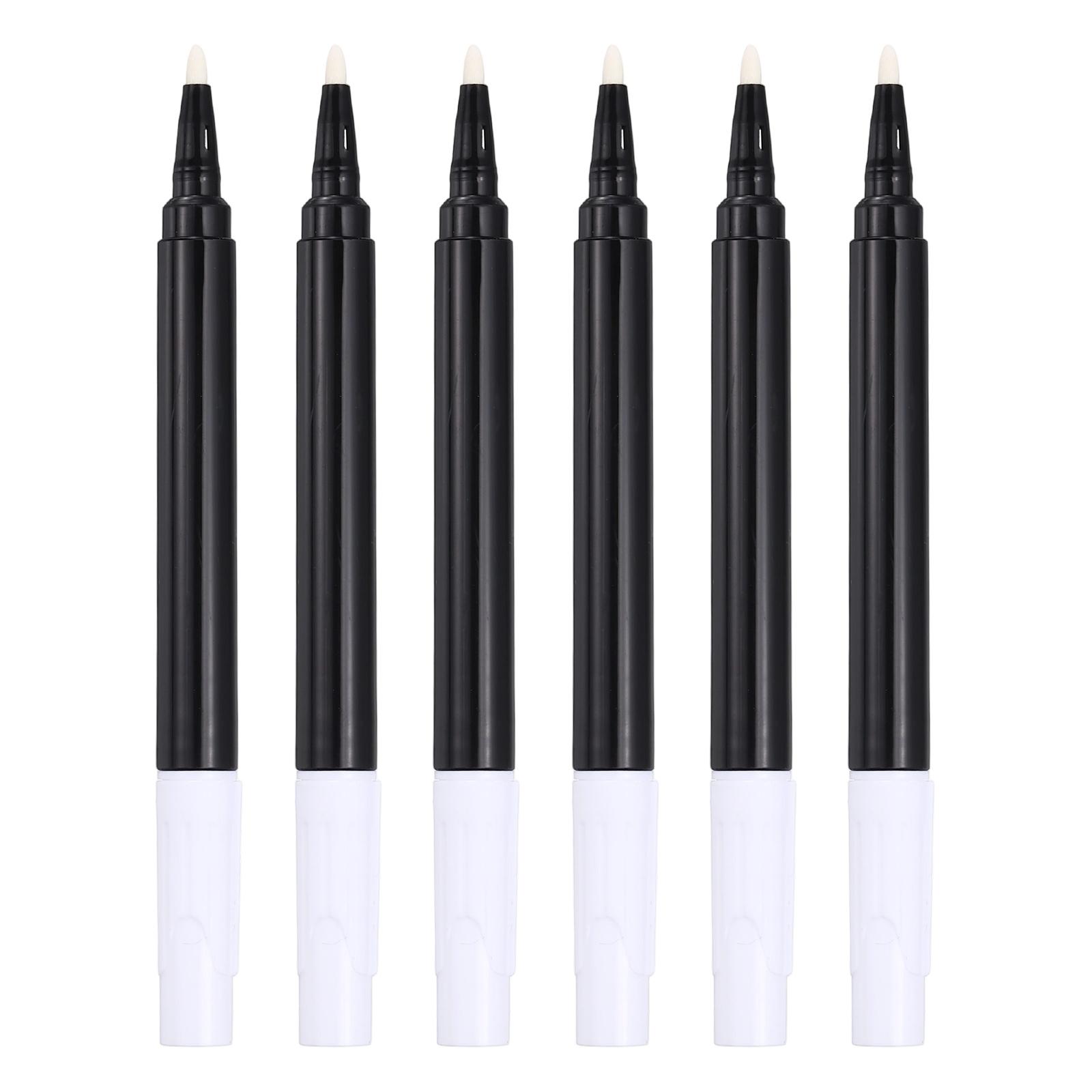 6/12Pcs Liquid Chalk Marker Pens Chalk Board Dry Wet Erase Pen Fine Tip Washable Window Marker Pens for Blackboard Fridge Glass
