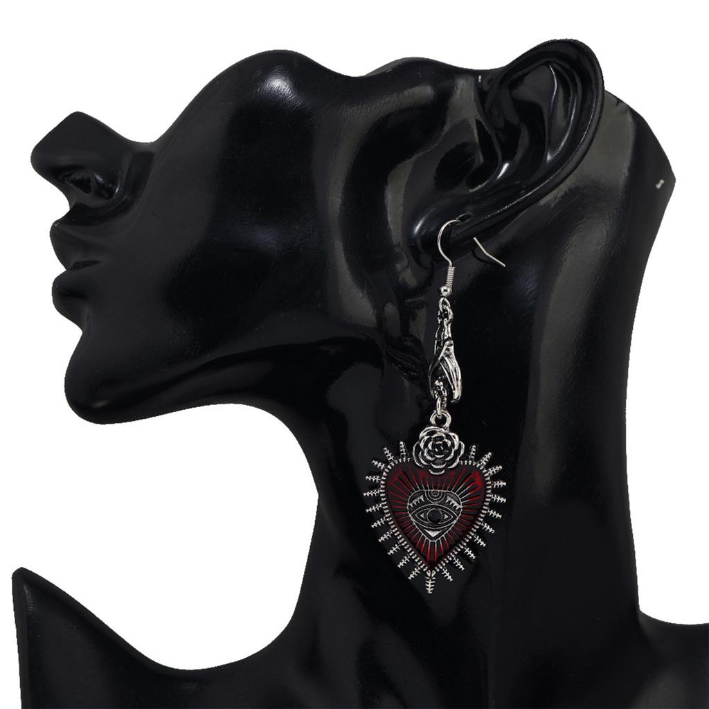 Boucles d'Oreilles Diamant Œil du Diable Amour Personnalisé