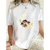 Oversized T Shirt Black Moon Mushroom And Stars Print For Casual Wear