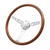 Deporacing Steering Wood Classic Large 38mm Diameter X (Deporracing) Wheel, & Polished, Style, Diameter, 37.5cm [N375W2]