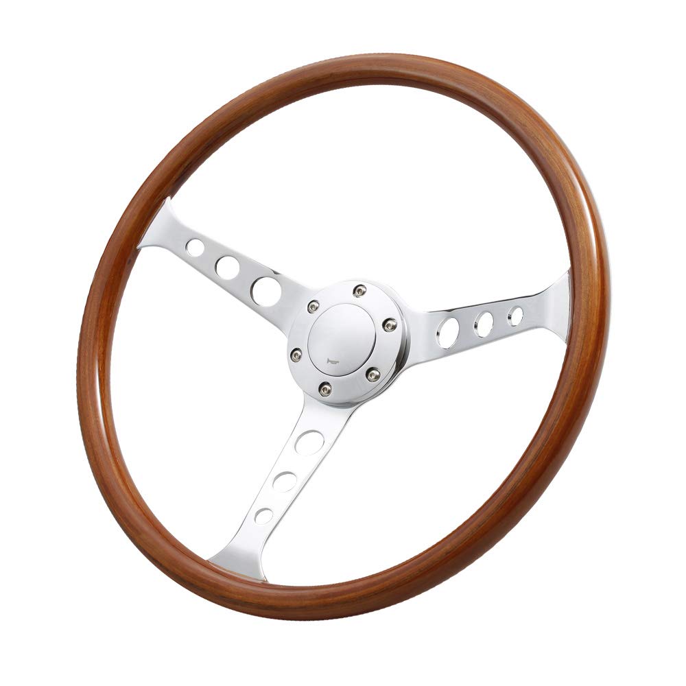 

Deporacing Steering Wood Classic Large 38mm Diameter x (Deporracing) Wheel, & Polished, Style, Diameter, 37.5cm [N375W2]