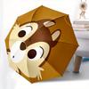 Disney Chip 'n' Dale Themed automatic opening and closing folding umbrella, portable   durable, 8 rib umbrella frame, very suitable for busi