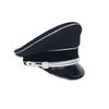 Army Elite Officer Wool Hat Cap Black Large Brimmed Engraved Cap Collection High Quality Hat