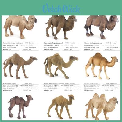 Wildlife Pvc Model Collection With Realistic Desert Camels For Classroom Decor