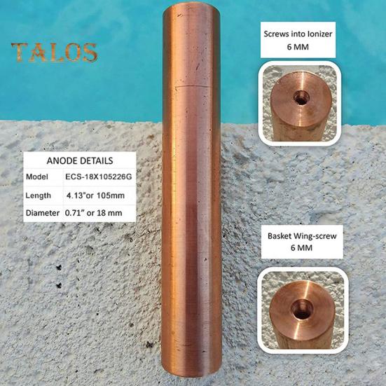 Solar Water Purifier Solar Powered Pool Cleaner Floating Water Purifier with 2 Copper Replacement for Freshwater Saltwater Pools Spas