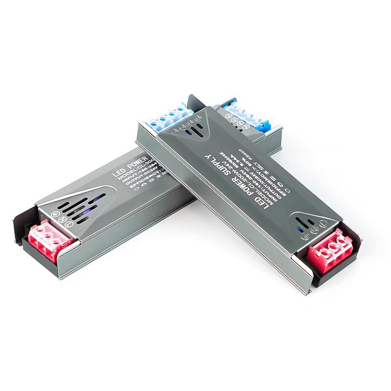 Ultra-thin Silent LED Power Supply: Black Diamond 12V/24V Light Strip Transformer