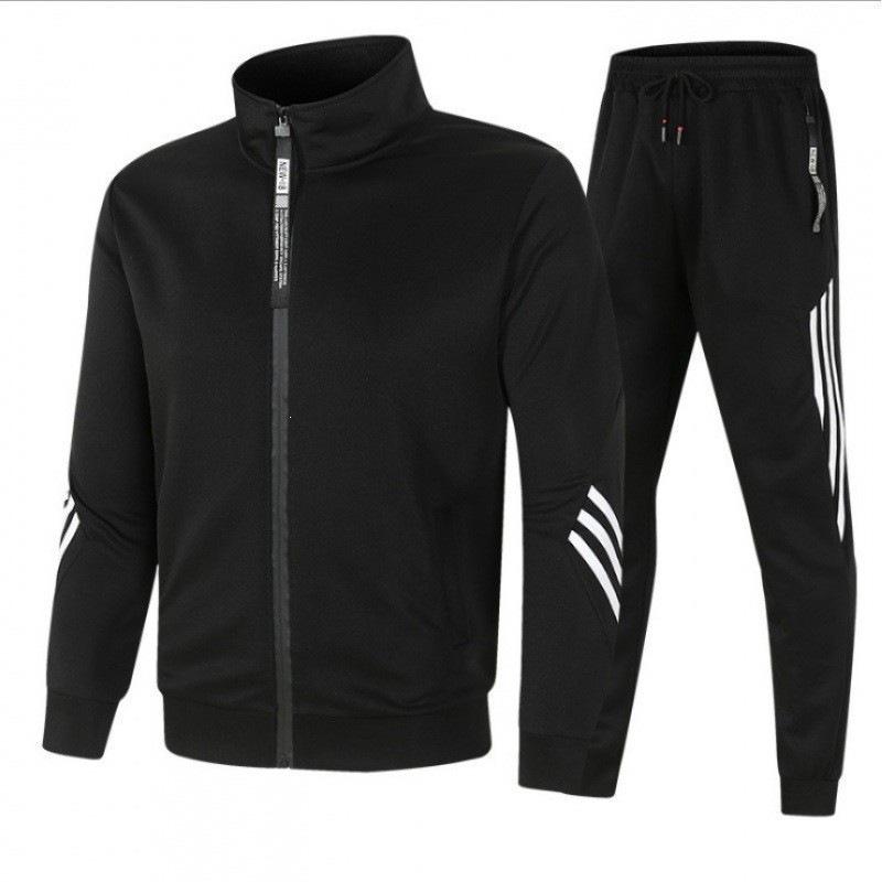 Men`s Stand Collar Tracksuit Set Spring