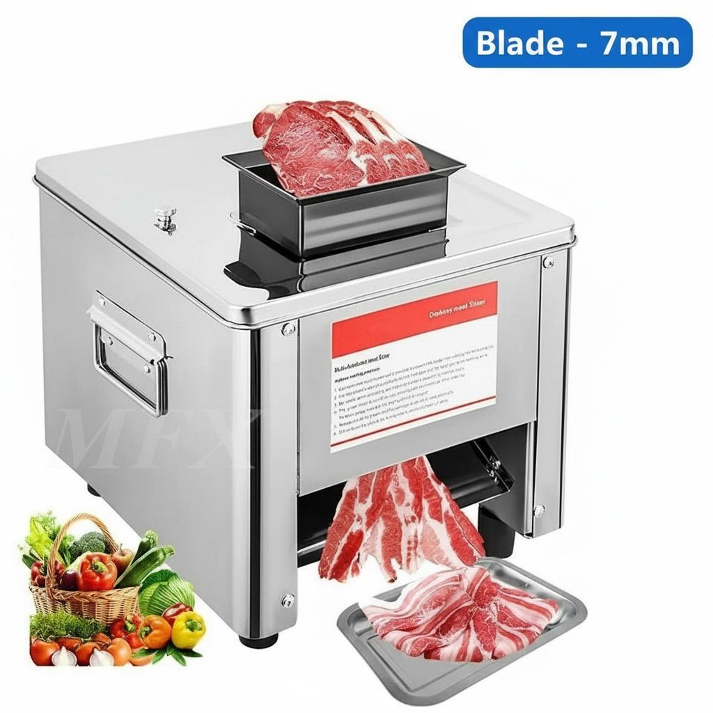 Tagliacarne 220V 850W Commerciale Acciaio Inossidabile Affettatrice per Carne Macchina Elettrica per Taglio