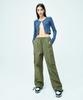 ATTENTIONROW FOR WOMEN Two-Way Wide Cargo Pants (Khaki)