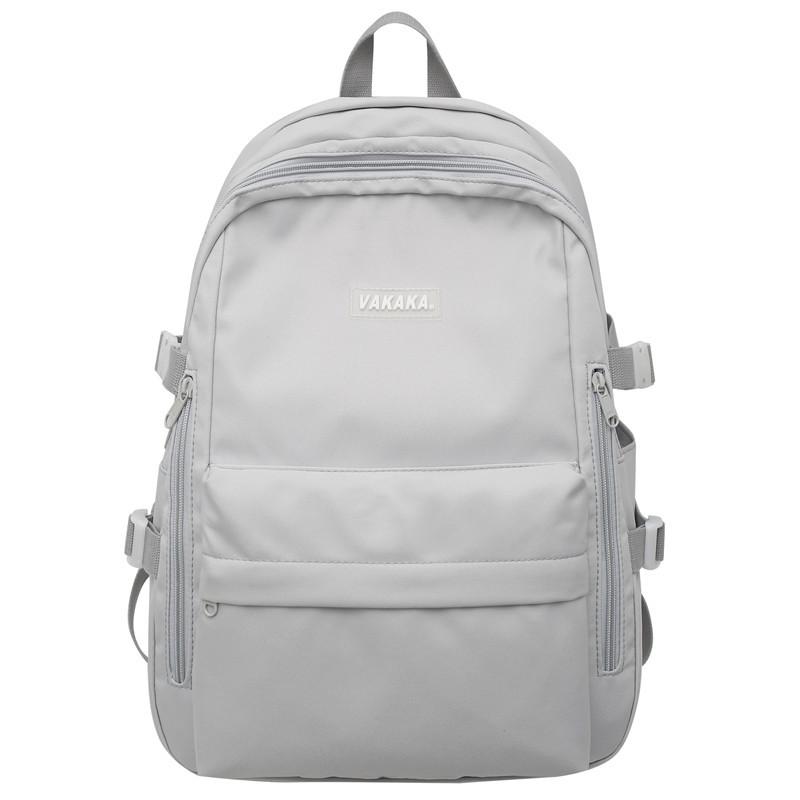 

Japanese ins high-value niche schoolbag for female high school students, large-capacity versatile backpack, retro girl backpack. сірий колір