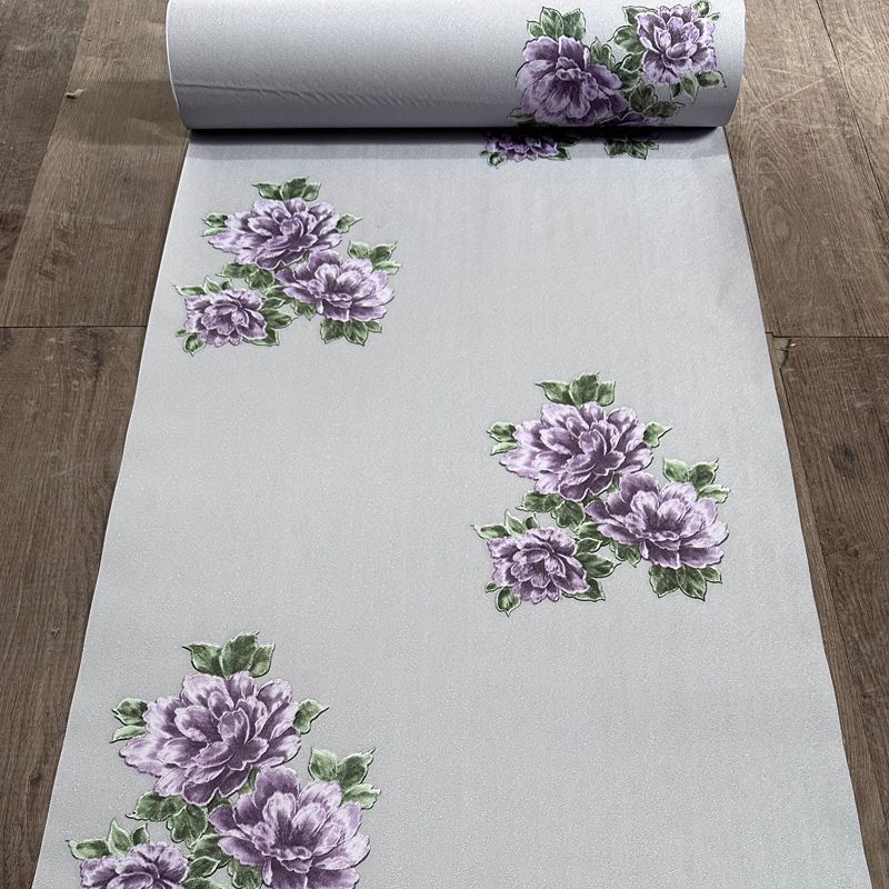 Thickened Wallpaper Self-Adhesive Waterproof Floral Wall Decals for TV Furniture Living Room Renovation Background Bedroom