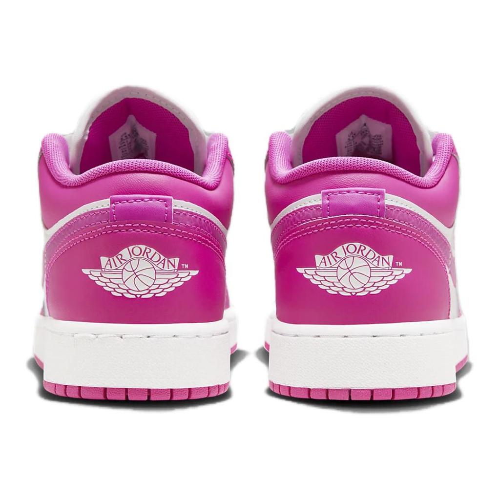 Air Jordan 1 Low GS Fire Pink Kinder-Sneaker Weiß Iris-Whisper FV8486-600
