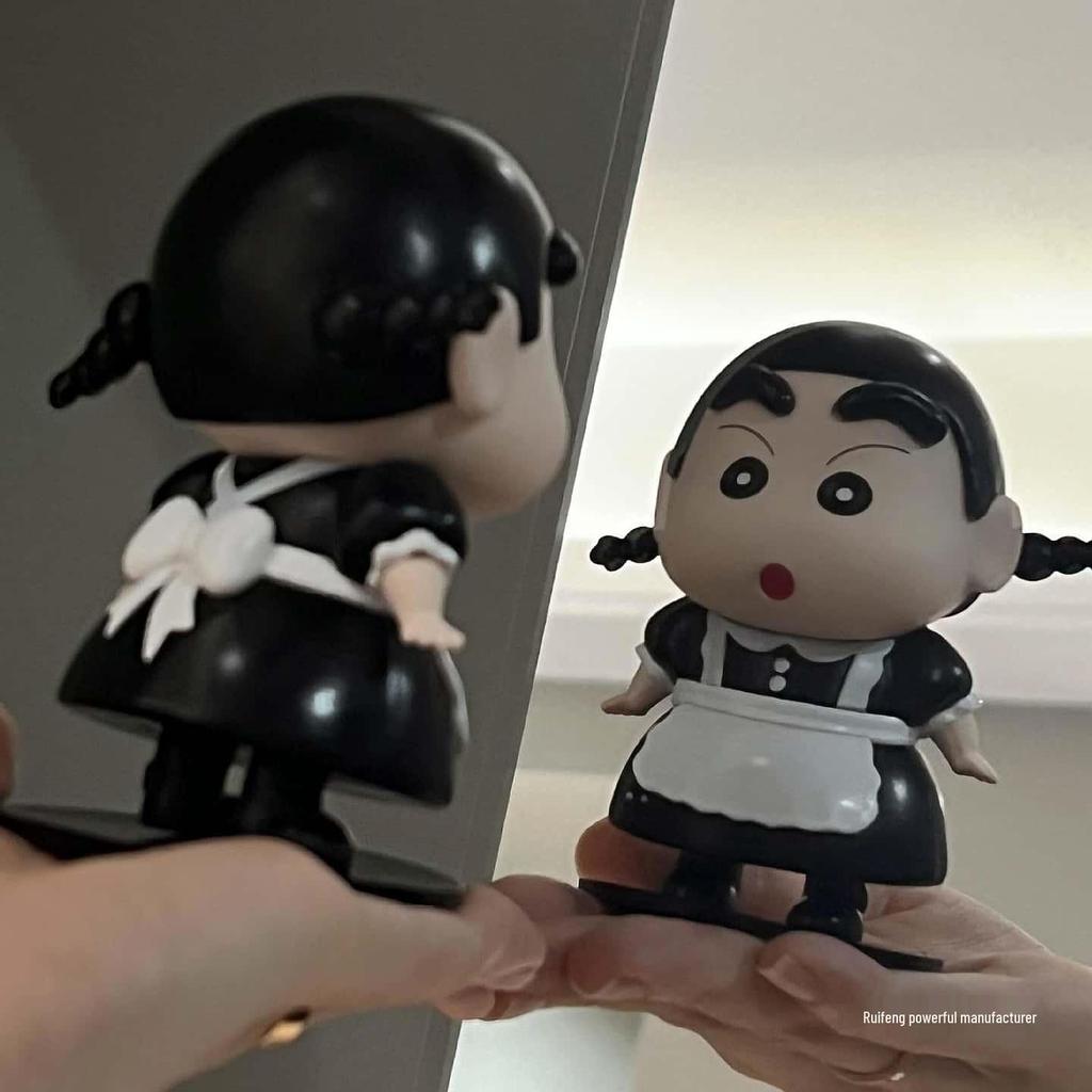Crayon Shin-chan Shower Express Figurine: Creative Resin Bathroom and Entrance Decoration