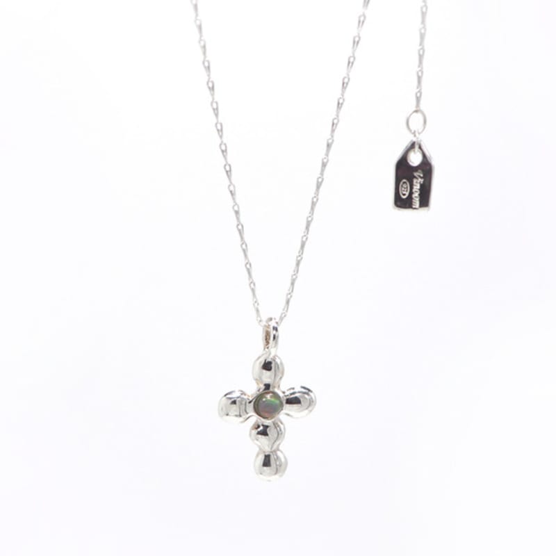 VINOOM cross necklace(black opal)