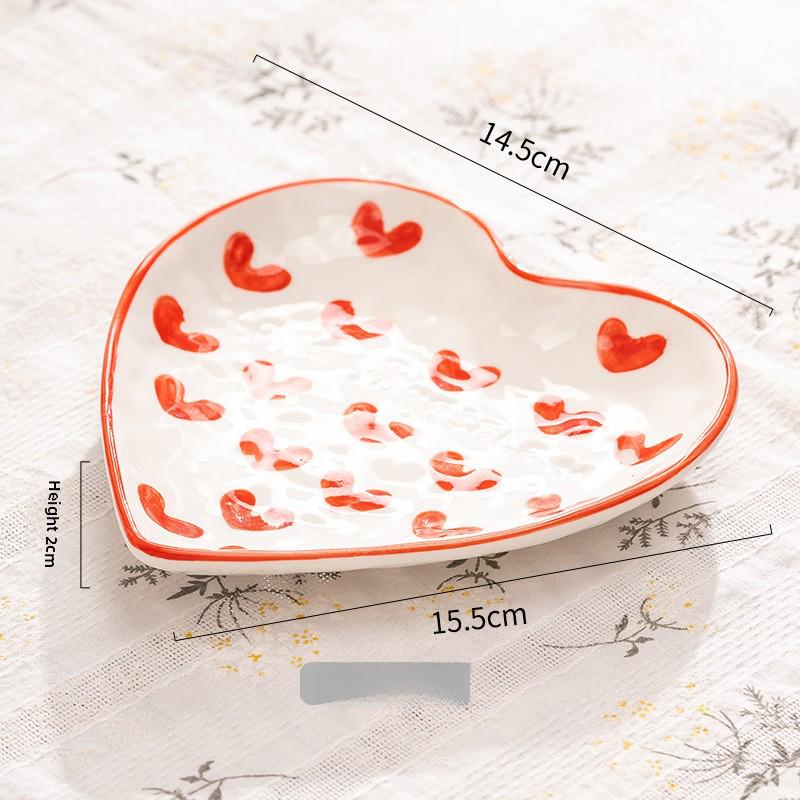 Ceașcă de cafea ceramică Fată Drăguță cu Farfurioară - Design Roz Iubire Pictat Manual