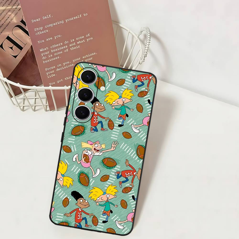 Hey A_Arnolds Cartoon Phone Case For Samsung S 24 Fe 25 Ultra Plus 20 Lite 21 30 22 23 24 22 Ultra 5G Fundas
