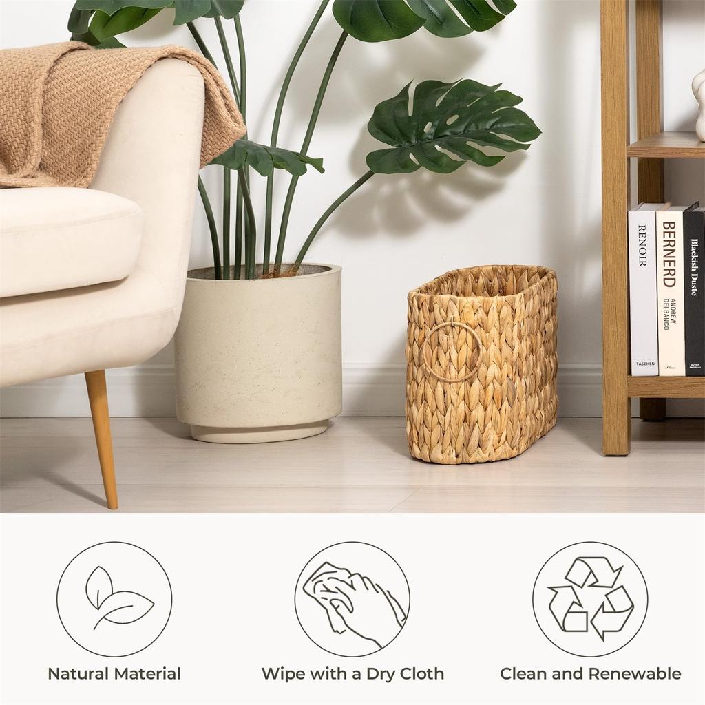 Rectangular Storage Box Imitation Rattan Woven Storage Basket Desktop Snack Sundries Storage Basket Storage Basket