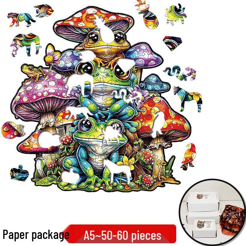 Irregular Animal Dog Penguin Wooden Puzzle in Stock