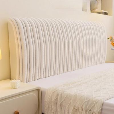 New Velvet Headboard Cover Thickened Simple Comfortable Skin Friendly All Inclusive Soft Backrest Cushion for Bedroom Headboard