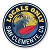 Locals Only Surf Surfer Decor Sign For Surf Surfer Home Big Wave Rider Surf Shack Decor Surfing Lives  Metal Sign