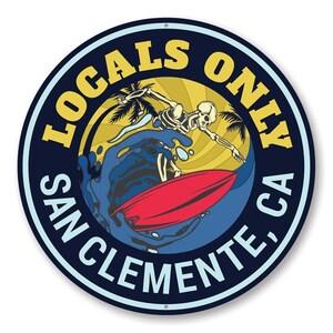 Locals Only Surf Surfer Decor Sign For Surf Surfer Home Big Wave Rider Surf Shack Decor Surfing Lives  Metal Sign