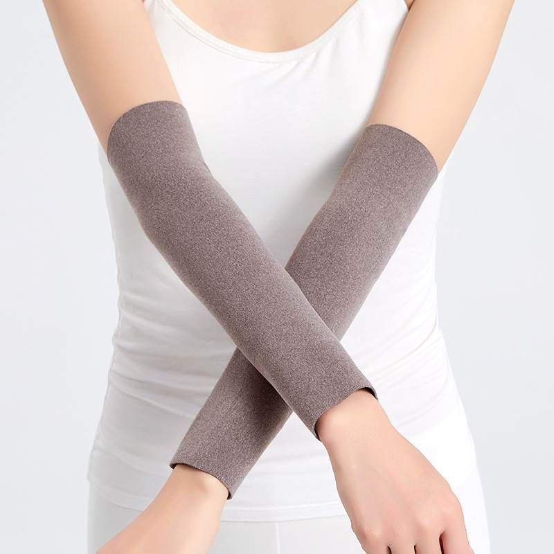 

Winter Confinement Gloves Maternity Oversleeves Confinement Air-Conditioned Room Wristband Heattech Arm Protector Arm Joint Oversleeve Camel 30cm (fingerless hole) XL