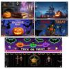 Custom Halloween Door Curtain & Garden Flag Banner Set