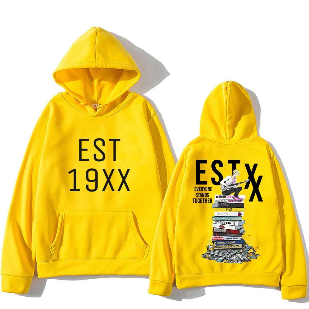 Hip Hop Sweatshirts Hoodie Mgk Rückenaufdruck Gothic Bequemes Sweatshirt für Damen Koreanischer Stil Kleidung Moletom Punk Hoody