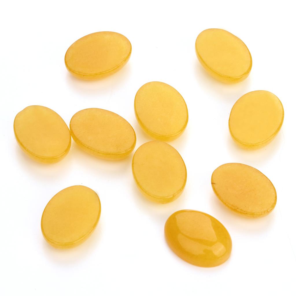 Natural Black Agate Stone Cabochon Tiger Eye Oval Spacers Beads For Handmade Ring Pendant Jewelry Finding Materials
