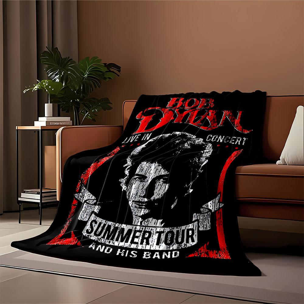 Bob Dylan Live Concert Blanket for all seasons blanket lunch break throw gift