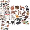 Realistic 16 Piece Forest Animal Model Set Featuring Squirrel Chipmunk Hedgehog And Whitetail Deer For Cake Decoration And Static Display