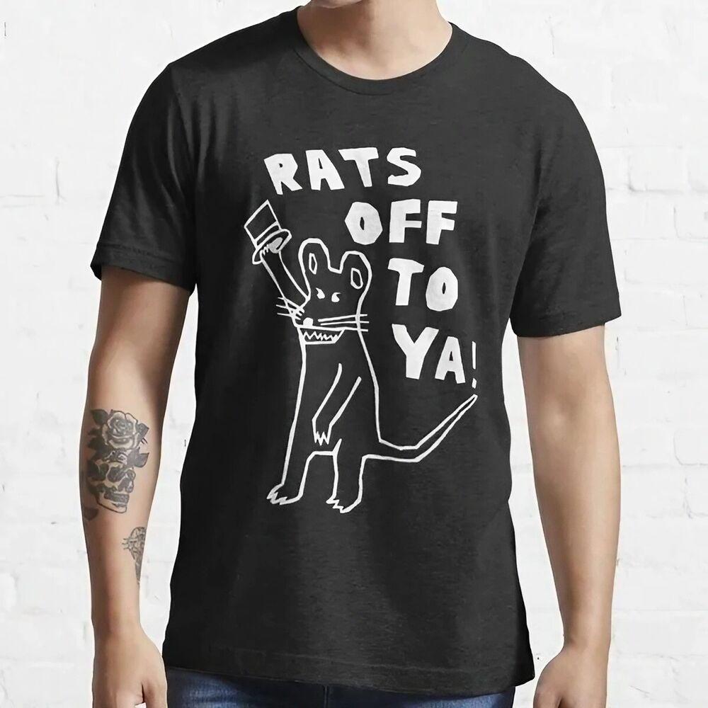 NWT Rats Off To Ya Funny Joke Sarcas Unisex T-Shirt Unisex T-Shirt S