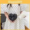 Knot Solid Butterfly Color Heart Shaped Children Crossbody Bag For Use Daily