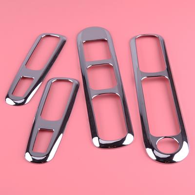 CITALL Auto Tür Armlehne Panel Griff Halter Fensterheber Schalter Taste Abdeckung Trim Chrom Für Peugeot 3008 2009 - 2013 2014