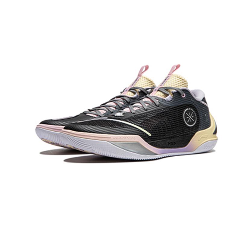 New LiNing Wade Cold Blood 2 Anti Slip Wear Resistant Low Top Basketball Shoes Men's Black Purple ABPU017-8
