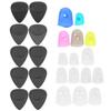 Frosted Guitar Picks Silicone Finger Cots Protector Musical Instrument Accessories